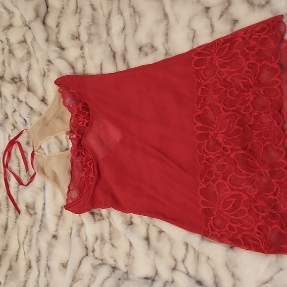 Frederick's of Hollywood Lace Mesh High Neck Chemise - Picture 1 of 9